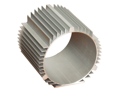 铝合金电机壳6063T5/6061T6大截面铝型材机壳专业生产电机风冷外壳