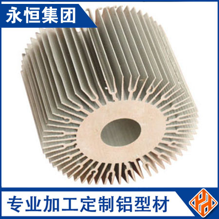 型材散热器6063T5/6061T6拉伸铝合金散热片大截面铝型材散热器